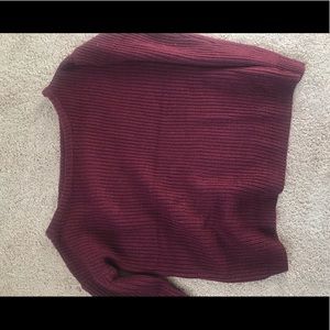 Off the shoulder knit sweater